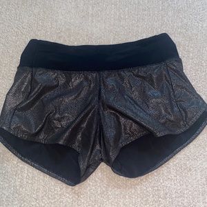 Gray/Silver Lululemon Shorts. size 6 Tall.